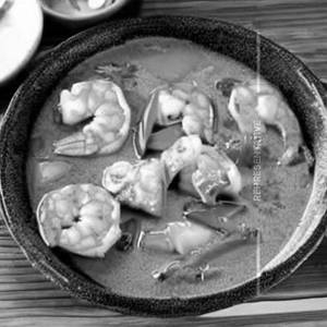 Prawns Green Curry     