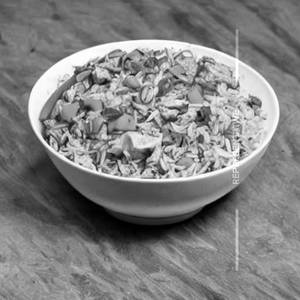 Brown Garlic Chicken Fried Rice