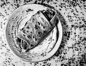 Butter chicken roll