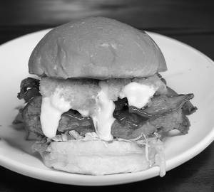Spicy chicken burger