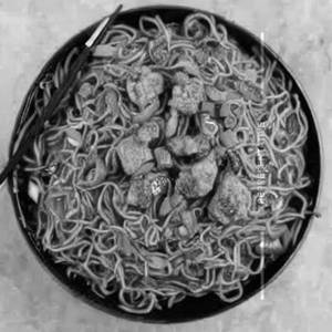 Desi Chicken Fried Singapori Noodles