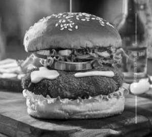 Barbeque chicken burger