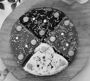 Quad Chocolate Waffle Pizza