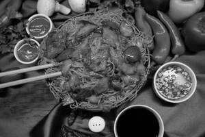 Soya Chaap Tikka Noodles