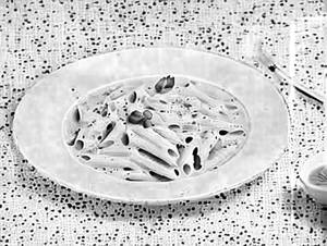White souce pasta