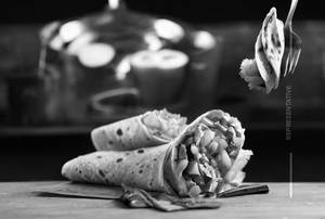 Mexican Aloo Veggie Wrap