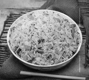 Butter garlic fried rice veg