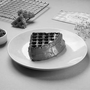 Chocolate Milk Overloaded Waffle