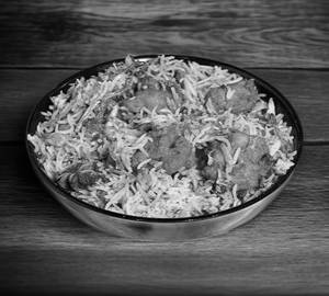 Chicken 65 Biryani (Serves 2)  + 1 Water Bottle 500 Ml + 1 Paper Plate.