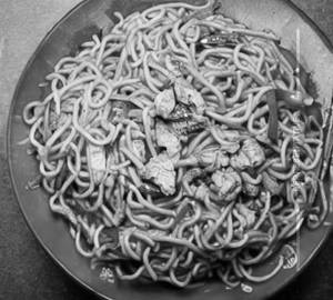 Chicken Schezwan Triple Noodles 