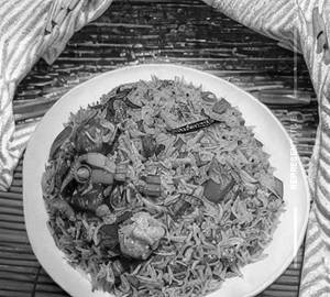 Veg Baby Corn Manchurian Fried Rice 