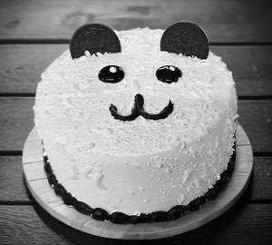Panda Eggless Vanilla Cake