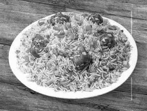 Veg Manchurian Fried Rice 