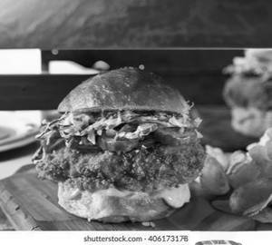 Chicken cheese burger