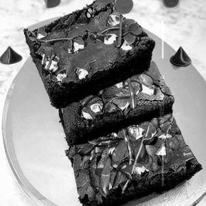 Triple chocolate brownie