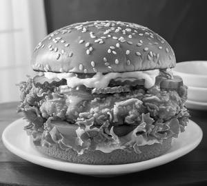 Crispy chicken burger