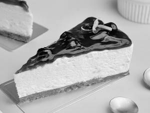 Eggless Chilled Blueberry Cheesecake (slice) Dessert