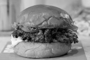 Spicy beef burger