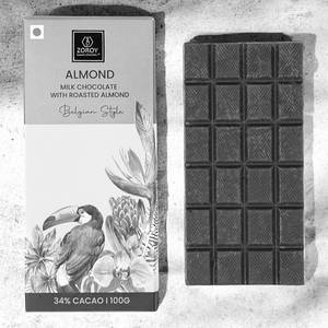 Belgian Style 100 Gm Almond Bar