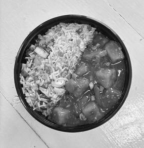 Paneer Manchurian With Paneer Fried Rice Bowl