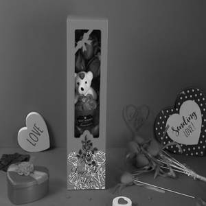 Valentine Gifts -  White Teddy with Red Rose