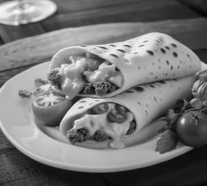 Rumali Cheese Jalapeno Chicken Shawarma