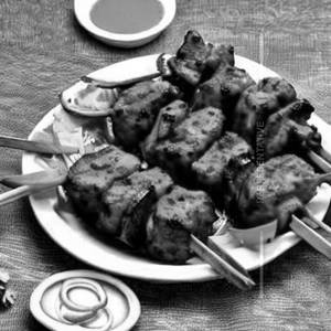 Spicy Chicken Kabab Schezwan Dry 