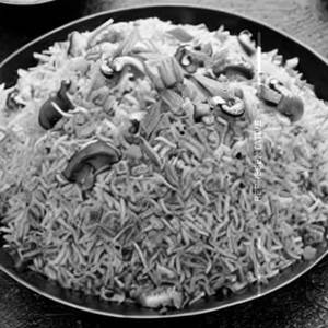 Mushroom Schezwan Fried Rice