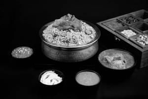Boneless Mutton Biryani + Chicken Pepper Fry