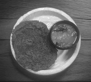 2 kuttu poori with Aloo sabzi