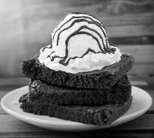 Double chocolate brownie