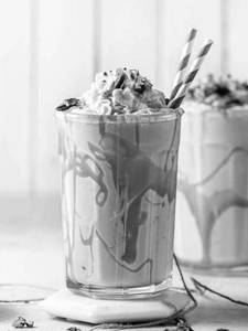 Butterscotch ice cream milkshakes