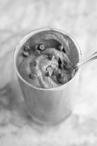 Double chocolate ice cream milkshakes