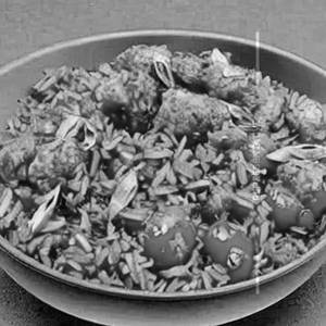 Tomato Coriander Fried Rice Chicken 