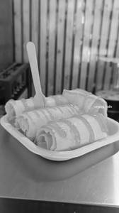 Mango ice cream rolls