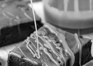 Caramel brownie