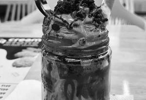 Biscoff brownie chocolate ice cream jar