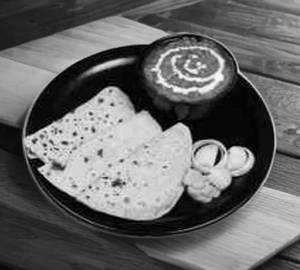 Dal Makhni (half)  + 2 Laccha paratha + Salad