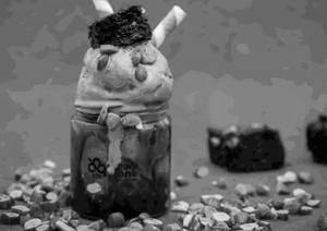Choco almond brownie jar premium sundae