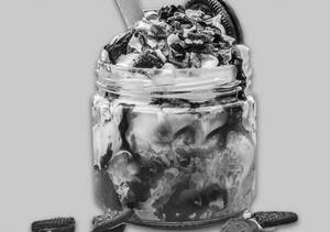 Oreo brownie jar