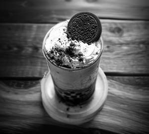Oreo Boba Icecream With Chocolate Sauce/ Oreo Boba Sundae