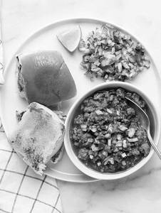 Irani Mutton Keema Maska Pao