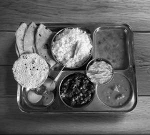 Butter naan thali
