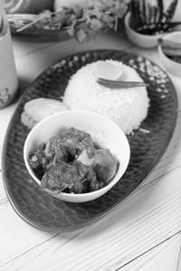 Mutton Curry & Rice