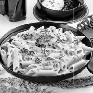 Alfredo Mushroom Cheese Creamy Penne Pasta