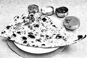Chilli garlic naan