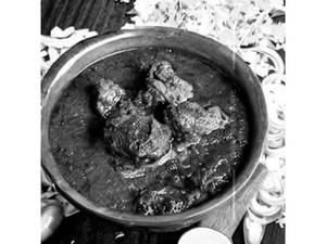 Gongura Mutton Curry (bones)
