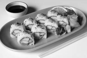 Crab Sticks & Avocado Uramaki- 8pcs
