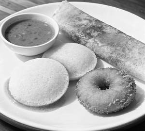 Sambar Idli 2Pc + Ghee Roast + Medu Vadai 1Pc