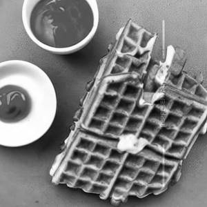 Veg Cheese Waffle Sandwich